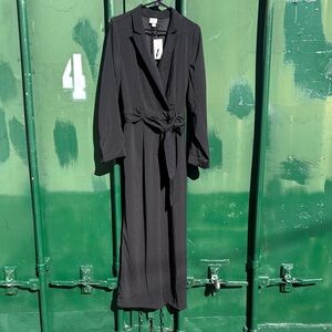 Black Long Trench Coat
